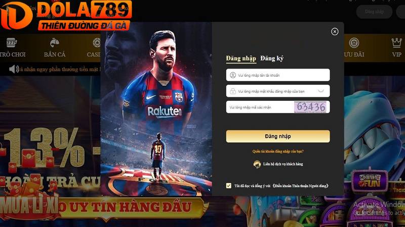 Dữ liệu đăng nhập Dola789 đơn giản, nhanh gọn